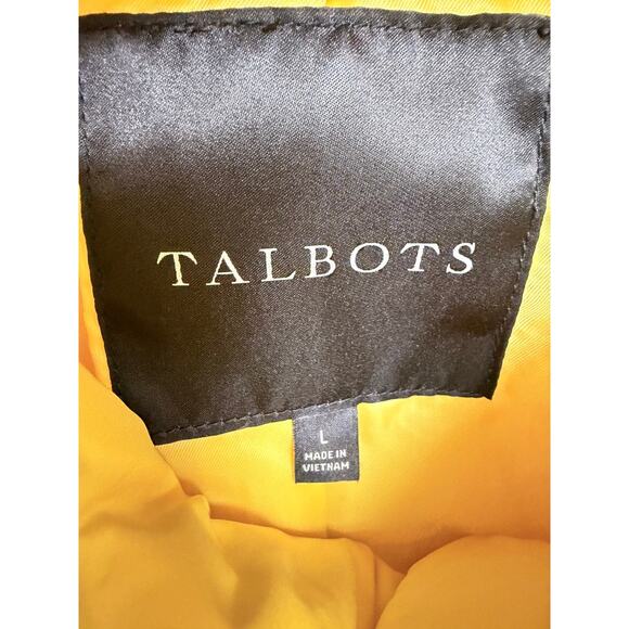 Talbots Sunshine Yellow Puffer Coat L - Picture 4 of 5